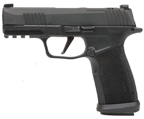 SIG SAUER 365XCA9TACOPS P365-XMACRO TACOPS COMPACT 9MM LUGER 17+1 3.70" BLACK BARREL, BLACK NITRON OPTIC READY/SERRATED SLIDE, BLACK POLYMER FRAME W/PICATINNY RAIL, BLACK XMACRO POLYMER GRIPS