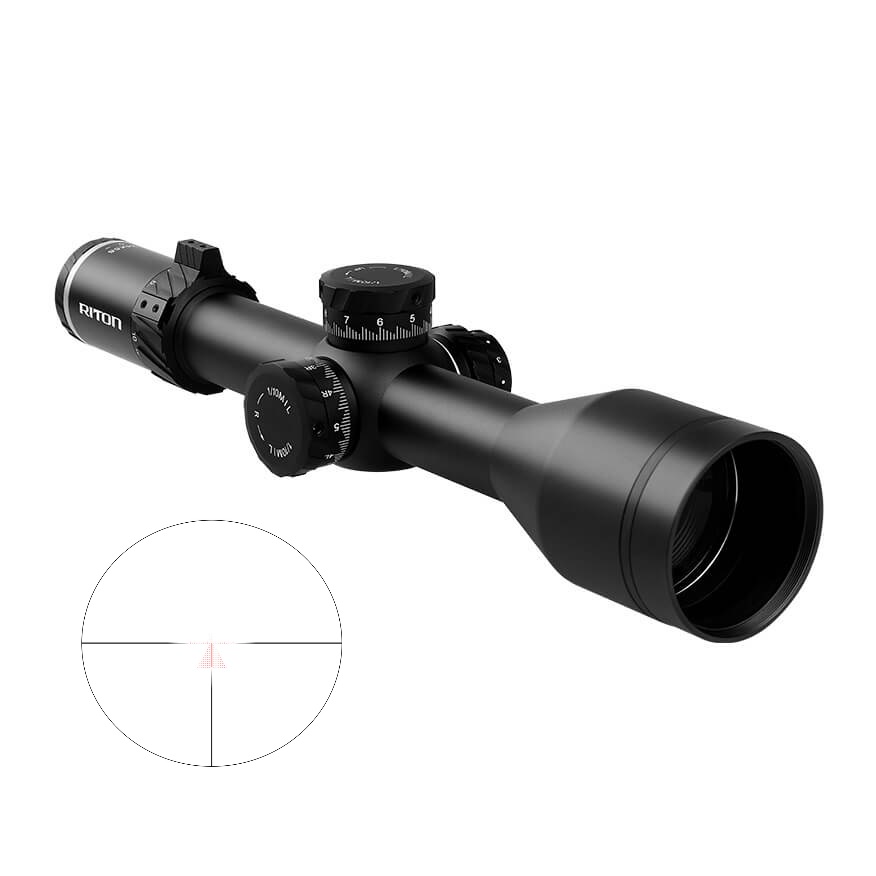 RITON OPTICS 7C324ASI23 7 CONQUER BLACK 3-24X50MM 34MM TUBE ILLUMINATED G7 RETICLE