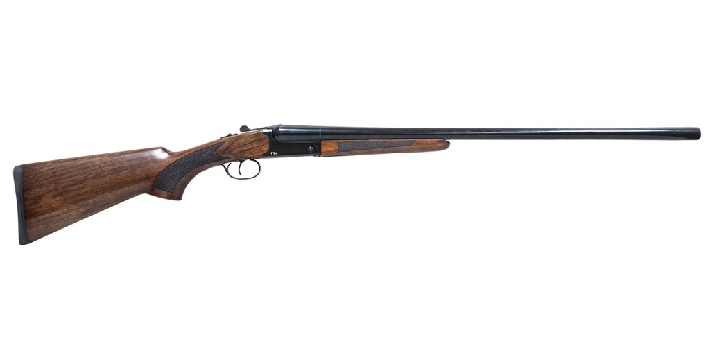 POINTER FT62028 FT6  FULL SIZE 20 GAUGE BREAK OPEN 3" 2RD 28" BLACK SIDE BY SIDE BARREL, BLACK ANODIZED ALUMINUM RECEIVER, FIXED TURKISH WALNUT STOCK, AMBIDEXTROUS