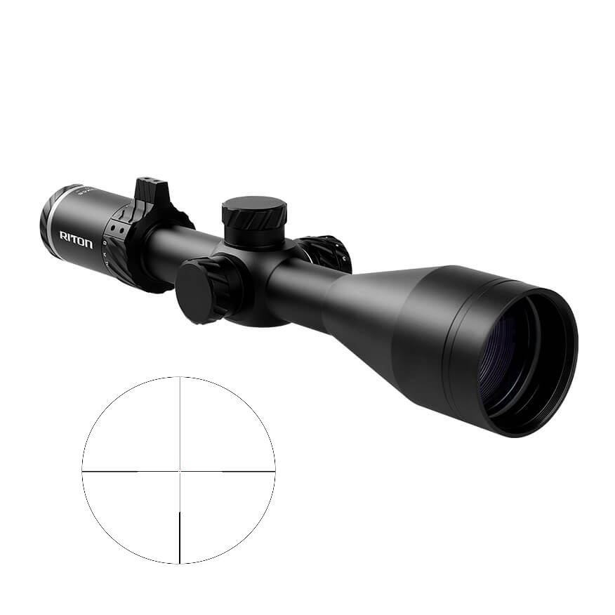 RITON OPTICS 3P312ASI23 3 PRIMAL BLACK 3-12X56MM 30MM TUBE ILLUMINATED RDH RETICLE