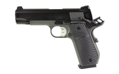 TISAS 10100106 1911 STINGRAY CARRY FRAME 9MM LUGER 10+1 4.25" STAINLESS STEEL BARREL, BLACK CERAKOTE STEEL SERRATED SLIDE, BLACK CERAKOTE STEEL FRAME W/BEAVERTAIL, BLACK SUNBURST G10 GRIP