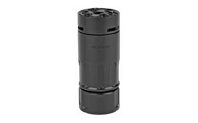 RUGGED SUPPRESSORS RX001 RX BLAST DIVERTER/BRAKE BLACK NITRIDE STAINLESS STEEL, DUAL TAPER LOCKING SYSTEM ADAPTER, MUZZLE CAPS INCLUDED