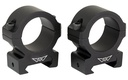 WARNE V614M HORIZONTAL RINGS VAPOR MATTE BLACK 30MM MEDIUM 0 MOA