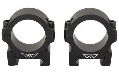 WARNE V613M HORIZONTAL RINGS VAPOR MATTE BLACK 30MM LOW 0 MOA