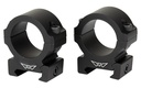 WARNE V601M HORIZONTAL RINGS VAPOR MATTE BLACK 1" MEDIUM 0 MOA