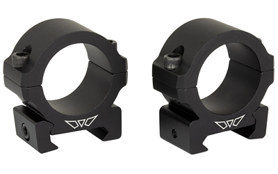 WARNE V600M HORIZONTAL RINGS VAPOR MATTE BLACK 1" LOW 0 MOA