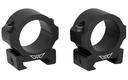 WARNE V600M HORIZONTAL RINGS VAPOR MATTE BLACK 1" LOW 0 MOA