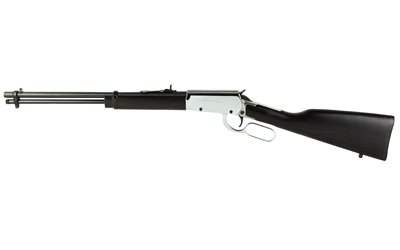 ROSSI RL22181WD-NI RIO BRAVO  22 LR 15+1 18" BLACK POLISHED ALLOY STEEL BARREL, NICKEL STAINLESS STEEL RECEIVER, HARDWOOD FIXED STOCK, RIGHT HAND