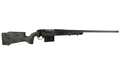 BERGARA RIFLES B14LM751 B-14 CREST 300 WIN MAG 5+1 22" FLUTED/THREADED, SNIPER GRAY CERAKOTE BARREL/REC, MONTE CARLO CARBON FIBER STOCK WITH BLACK & GRAY SPLATTER, OMNI MUZZLE BRAKE