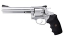 ROSSI 2RM669 RM66  357 MAG 6 SHOT 6"  SATIN STAINLESS STEEL BARREL, CYLINDER & FRAME BLACK CHECKERED RUBBER GRIP