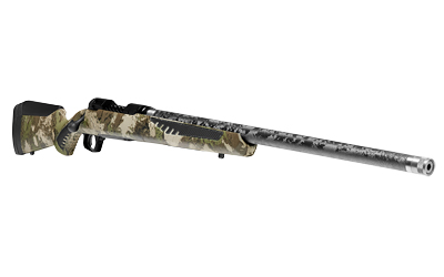 SAVAGE ARMS 58029 110 ULTRALITE 7MM PRC 2+1 22" THREADED CARBON FIBER WRAPPED BARREL, BLACK MELONITE REC, WOODLAND CAMO ACCUSTOCK WITH ACCUFIT