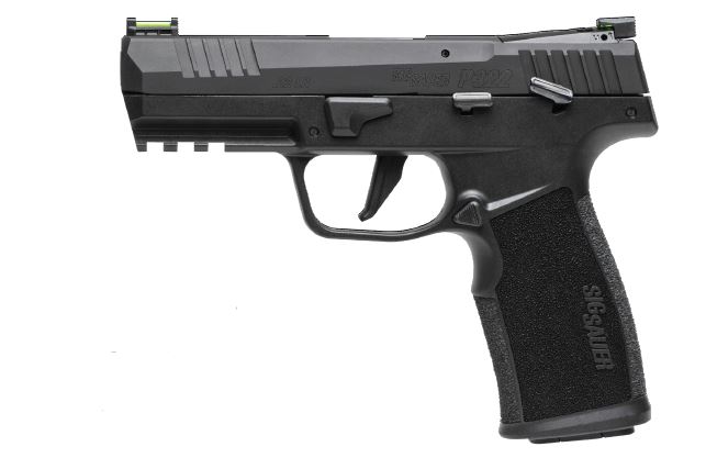 SIG SAUER 322CBAS10 P322  22 LR 10+1 4" BLACK STEEL THREADED BARREL, BLACK HARD COAT ANODIZED OPTIC READY/SERRATED SLIDE, BLACK SS/POLYMER FRAME W/PICATINNY RAIL & BLACK POLYMER GRIPS