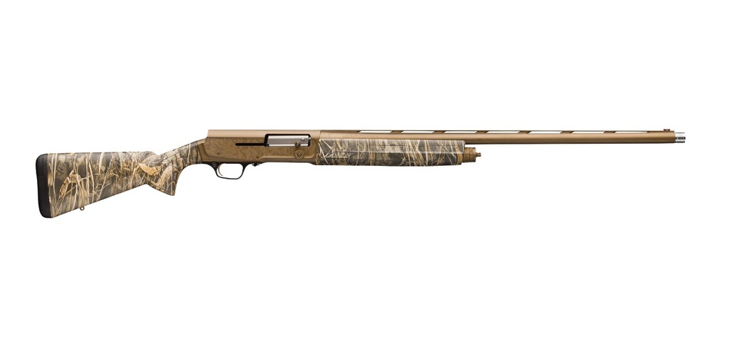 BROWNING 0119115004 A5 WICKED WING 16 GAUGE 3.5" 4, 2 3/4" SHELLS 28" BURNT BRONZE CERAKOTE BARREL REALTREE MAX-7 SYNTHETIC STOCK