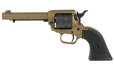 HERITAGE MFG RR22A4 ROUGH RIDER  22 LR 6 SHOT 4.75" BURNT BRONZE CERAKOTE STEEL BARREL, BLACK SATIN CYLINDER, BURNT BRONZE CERAKOTE STEEL FRAME
