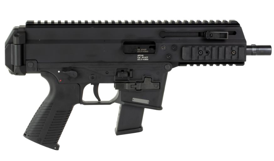 B&T FIREARMS 36044G APC PRO 45 ACP 15+1 6.80" BLACK STEEL BARREL, M-LOK HANDGUARDS, BLACK ALUMINUM PICATINNY RAIL RECEIVER, BLACK POLYMER GRIPS, AMBIDEXTROUS