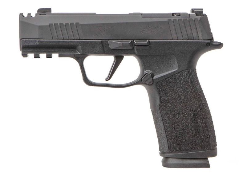 SIG SAUER 365XCA-9-COMP P365-XMACRO  9MM LUGER 3.10" 17+1, BLACK, STEEL SLIDE WITH OPTIC CUTS & INTEGRATED COMPENSATOR, XRAY SIGHTS
