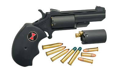 NORTH AMERICAN ARMS BWCCRK BLACK WIDOW  22 LR OR 22 WMR 5 SHOT 2" VENT RIB BARREL, OVERALL STAINLESS FINISH, FINGER GROOVED BLACK RUBBER GRIP & FIXED SIGHTS INCLUDES CYLINDER