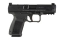 CANIK HG5637N METE SF COMPACT 9MM LUGER 15+1 4.08" BLACK STEEL BARREL, BLACK NITRIDE OPTIC READY/SERRATED SLIDE, BLACK POLYMER FRAME W/BEAVERTAIL & PICATINNY RAIL, AMBIDEXTROUS