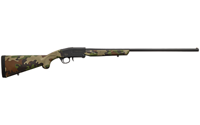 CHARLES DALY 930336 101  COMPACT 410 BORE BREAK OPEN 3" 1RD 26" BLACK STEEL SINGLE SHOT BARREL & RECEIVER, FIXED WOODLAND CAMO SYNTHETIC STOCK, BERETTA/BENELLI MOBIL CHOKE SYSTEM