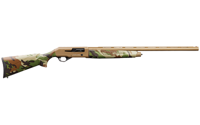 CHARLES DALY 930328 601  12 GAUGE 4+1 3" 28" VENT RIB BARREL, FLAT DARK EARTH FINISH ALUMINUM RECEIVER, WOODLAND CAMO SYNTHETIC STOCK, INCLUDES 3 CHOKE TUBES
