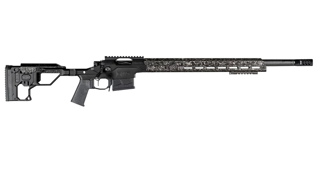 CHRISTENSEN ARMS 8010300501 MODERN PRECISION  338 LAPUA MAG 27" THREADED CARBON FIBER BARREL 5+1, BLACK NITRIDE FINISH, TUNGSTEN ANODIZED FOLDING STOCK, POLYMER GRIP