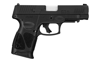 TAURUS 1G3XLSR9041 G3XL  COMPACT FRAME 9MM LUGER 12+1 4" MATTE STAINLESS STEEL BARREL, MATTE BLACK TENIFER SERRATED STEEL SLIDE, BLACK POLYMER FRAME W/PICATINNY RAIL, BLACK POLYMER GRIP, RIGHT HAND