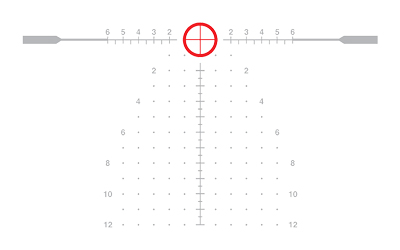 EOTECH VDU110FFLE5 VUDU FFP BLACK HARDCOAT ANODIZED 1-10X 28MM 34MM TUBE ILLUMINATED RED LE-5 MRAD RETICLE FEATURES THROW LEVER