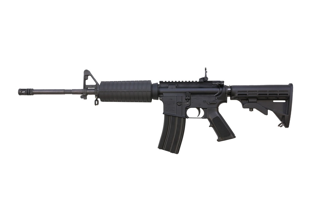 BUSHMASTER 0010011BLK M4 PATROLMAN'S  5.56X45MM NATO 16" 30+1 BLACK REC/BARREL BLACK 6 POSITION COLLAPSIBLE STOCK BLACK POLYMER GRIP A2 FRONT SIGHT RIGHT HAND