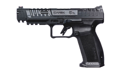 CANIK HG6815N SFX RIVAL 9MM LUGER 18+1 5" BLACK STEEL BARREL, DARK SIDE PORTED/SERRATED STEEL SLIDE, POLYMER FRAME W/BEAVERTAIL & PICATINNY RAIL, AMBIDEXTROUS