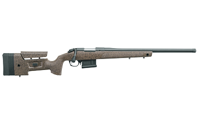 BERGARA RIFLES B14S351C B-14 HMR 308 WIN 5+1 20" GRAPHITE BLACK CERAKOTE BARREL, BLACK SPECKLED BROWN MOLDED W/MINI-CHASSIS, ADJUSTABLE LOP & CHEEK PIECE STOCK, RIGHT HAND