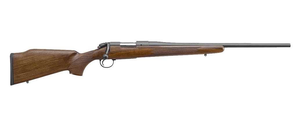 BERGARA RIFLES B14LM001C B-14 TIMBER 300 WIN MAG 4+1 24" GRAPHITE BLACK CERAKOTE BARREL, GRAPHITE BLACK CERAKOTE STEEL RECEIVER, WALNUT MONTE CARLO STOCK