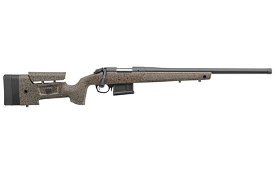 BERGARA RIFLES B14S359C B-14 HMR 6.5 PRC 3+1 24" GRAPHITE BLACK CERAKOTE BARREL, BLACK SPECKLED BROWN MOLDED W/MINI-CHASSIS, ADJUSTABLE LOP & CHEEK PIECE STOCK
