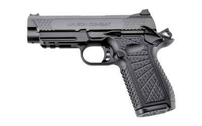 WILSON COMBAT SFXCPR4 SFX9  COMPACT FRAME 9MM LUGER 15+1 4" STAINLESS FLUTED BARREL, BLACK DLC SERRATED STAINLESS STEEL SLIDE, BLACK ALUMINUM FRAME W/BEAVERTAIL & PICATINNY RAIL, BLACK POLYMER GRIP