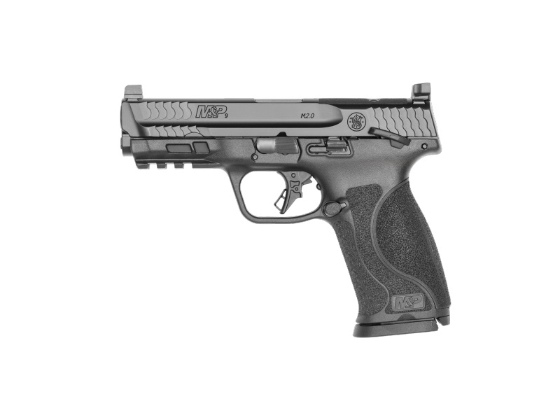 SMITH & WESSON 13567 M&P M2.0  FULL SIZE 9MM LUGER 17+1, 4.25" BLACK STAINLESS STEEL BARREL & OPTIC READY/SERRATED SLIDE, MATTE BLACK POLYMER FRAME W/PICATINNY RAIL
