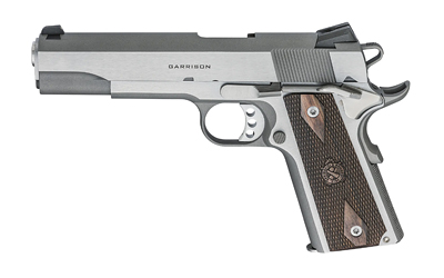 SPRINGFIELD ARMORY PX9420S 1911 GARRISON 45 ACP 7+1 5" STAINLESS MATCH GRADE STEEL BARREL, SERRATED STAINLESS STEEL SLIDE, STAINLESS STEEL FRAME W/BEAVERTAIL, THIN-LINE WOOD GRIP