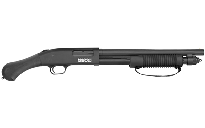 MOSSBERG 51601 590S SHOCKWAVE 12 GAUGE PUMP 3" 8+1 14.38" MATTE BLUED STEEL BARREL, BLACK ANODIZED RECEIVER, BLACK RAPTOR BIRDSHEAD GRIP