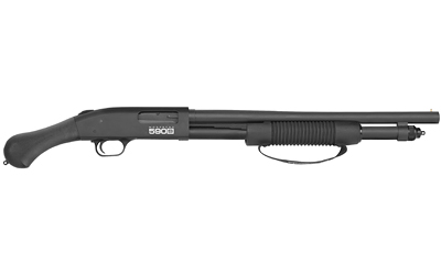MOSSBERG 51600 590S SHOCKWAVE FULL SIZE FRAME 12 GAUGE PUMP 3" 10+1 18.50" MATTE BLUED STEEL BARREL, BLACK ANODIZED STAINLESS STEEL RECEIVER, BLACK RAPTOR BIRDSHEAD GRIP