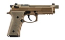 BERETTA USA JS92QM9A4M15 M9A4 CENTURION 9MM LUGER 4.80" BARREL 15+1, FLAT DARK EARTH CERAKOTE POLYMER FRAME, SERRATED STEEL OPTIC CUT SLIDE, POLYMER GRIP & DECOCKER ONLY SAFETY