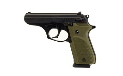 BERSA T380PMC THUNDER COMBAT SUB-COMPACT FRAME 380 ACP 15+1, 3.50" BLACK STEEL BARREL, MATTE BLACK SERRATED STEEL SLIDE & ALUMINUM FRAME W/BEAVERTAIL, OLIVE WRAP-AROUND GRIP