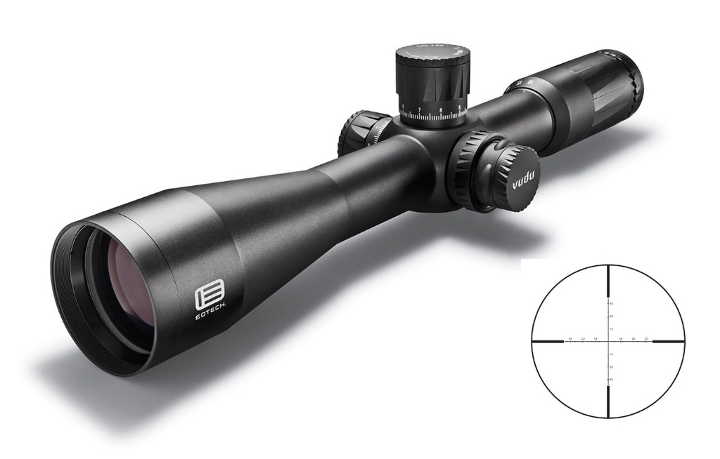 EOTECH VDU318FFMD2 VUDU FFP BLACK ANODIZED 3.5-18X 50MM 34MM TUBE ILLUMINATED MD2-MOA RETICLE FEATURES THROW LEVER