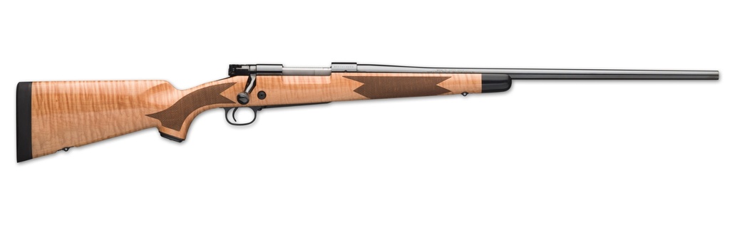 WINCHESTER REPEATING ARMS 535218299 MODEL 70 SUPER GRADE 6.8 WESTERN CALIBER WITH 3+1 CAPACITY, 24" BARREL, POLISHED BLUED METAL FINISH, GLOSS AAA MAPLE STOCK & NO SIGHTS RIGHT HAND (FULL SIZE)