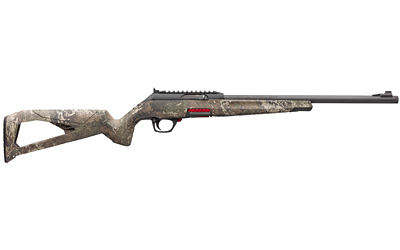 WINCHESTER REPEATING ARMS 521111102 WILDCAT SR 22 LR CALIBER WITH 10+1 CAPACITY, 18" THREADED BARREL, MATTE BLACK METAL FINISH & TRUETIMBER STRATA SYNTHETIC STOCK RIGHT HAND (FULL SIZE)