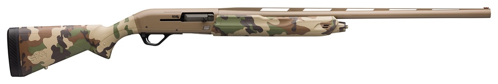 WINCHESTER REPEATING ARMS 511290291 SX4 HYBRID HUNTER 12 GAUGE 26" 4+1 3.5" FLAT DARK EARTH CERAKOTE REC/BARREL WOODLAND CAMO STOCK RIGHT HAND (FULL SIZE) INCLUDES 3 INVECTOR-PLUS CHOKES