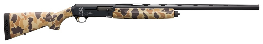 BROWNING 011431204 SILVER FIELD 12 GAUGE 28" 3.5" 4+1, ALLOY RECEIVER WITH BLACK/CHARCOAL BI-TONE FINISH, VINTAGE TAN CAMO SYNTHETIC STOCK WITH TEXTURED GRIPPING SURFACE