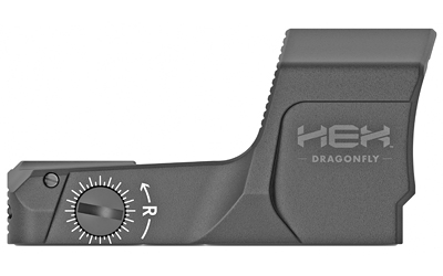 HEX OPTICS GE5077STNDRET HEX DRAGONFLY  BLACK ANODIZED 3.5 MOA RED DOT