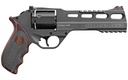 CHIAPPA FIREARMS 340314 RHINO 60DS GEN II 9MM LUGER 6 SHOT 6" SLATE CERAKOTE STEEL BLACK BARREL & CYLINDER, SLATE CERAKOTE ALUMINUM FRAME, BLACK/GRAY FINGER GROOVED  LAMINATE GRIP, EXPOSED HAMMER