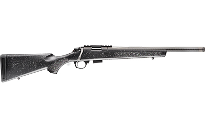 BERGARA RIFLES BMR006 BMR CARBON FIBER FULL SIZE 17 HMR 5+1/10+1 20" MATTE BLUED CARBON FIBER/STEEL THREADED BARREL & DRILLED & TAPPED STEEL RECEIVER, FIXED BLACK/GRAY SPECKLED SYNTHETIC STOCK