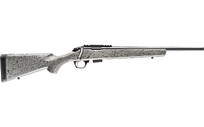 BERGARA RIFLES BMR005 BMR  FULL SIZE 17 HMR 5+1/10+1 20" MATTE BLUED STEEL THREADED BARREL & DRILLED & TAPPED STEEL RECEIVER, FIXED GRAY/BLACK SPECKLED SYNTHETIC STOCK