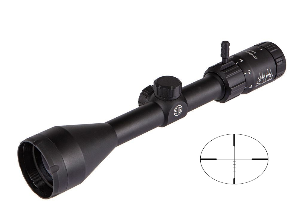 SIG SAUER ELECTRO-OPTICS SOBM33002 BUCKMASTERS  BLACK ANODIZED 3-9X 50MM 1" TUBE BDC RETICLE