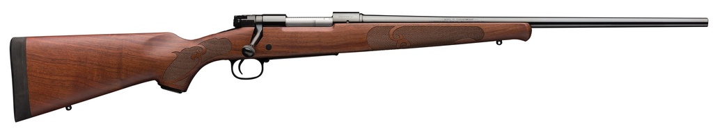 WINCHESTER GUNS 535200299 MODEL 70 FEATHERWEIGHT 6.8 WESTERN 3+1 CAP 24" BRUSHED POLISH BLUED REC/BARREL SATIN WALNUT FIXED WITH FEATHER CHECKERING STOCK RIGHT HAND WITH MOA TRIGGER SYSTEM (FULL SIZE)